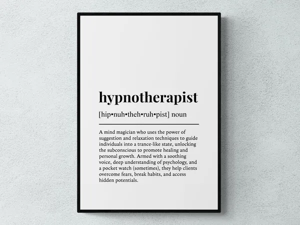 Hypnotherapist Funny Definition Job Gift Art Print