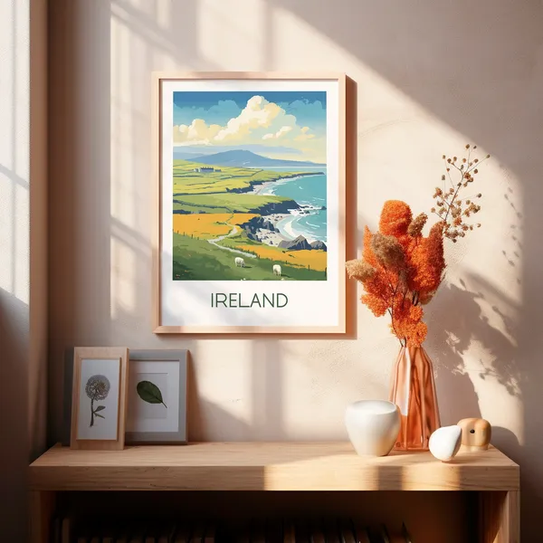 Ireland Travel Art Poster Print