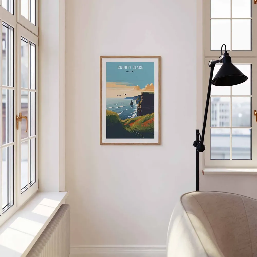 County Clare Cliffs Of Moher Travel Poster - Image 3