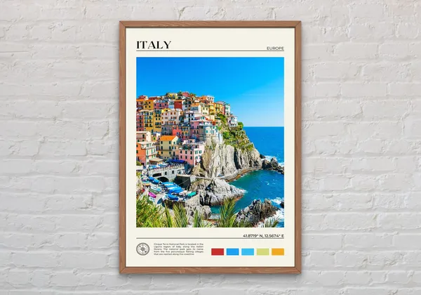 Italy Travel Photo Art Print, Europe Wall Decor
