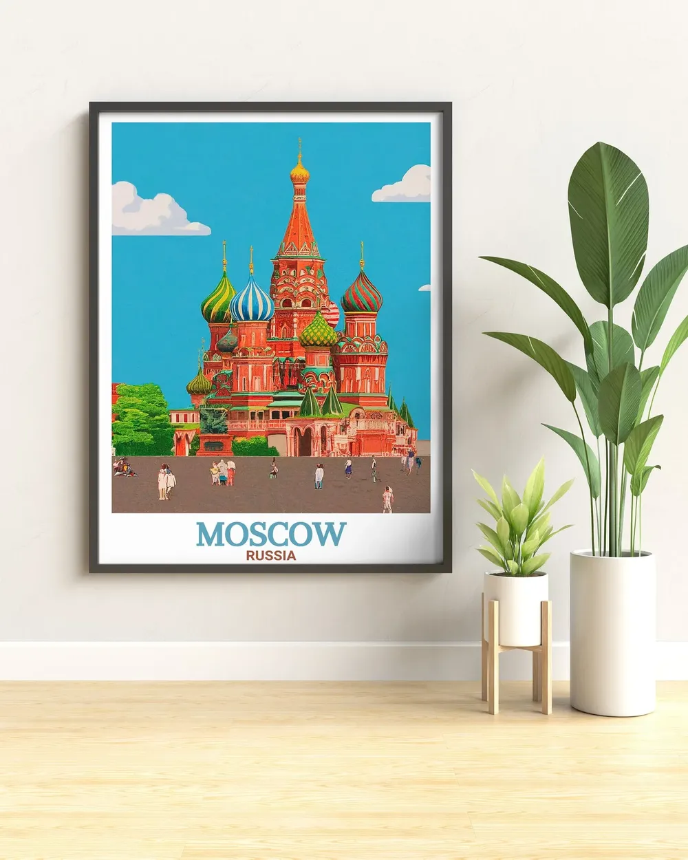 Moscow Red Square Kremlin Travel Poster - Image 2