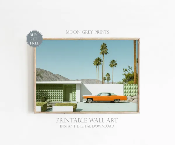 Palm Springs Mid-Century Modern Architecture Art Print