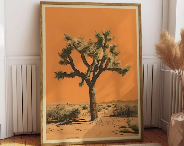 Joshua Tree Vintage Travel Poster, Sonoran Desert