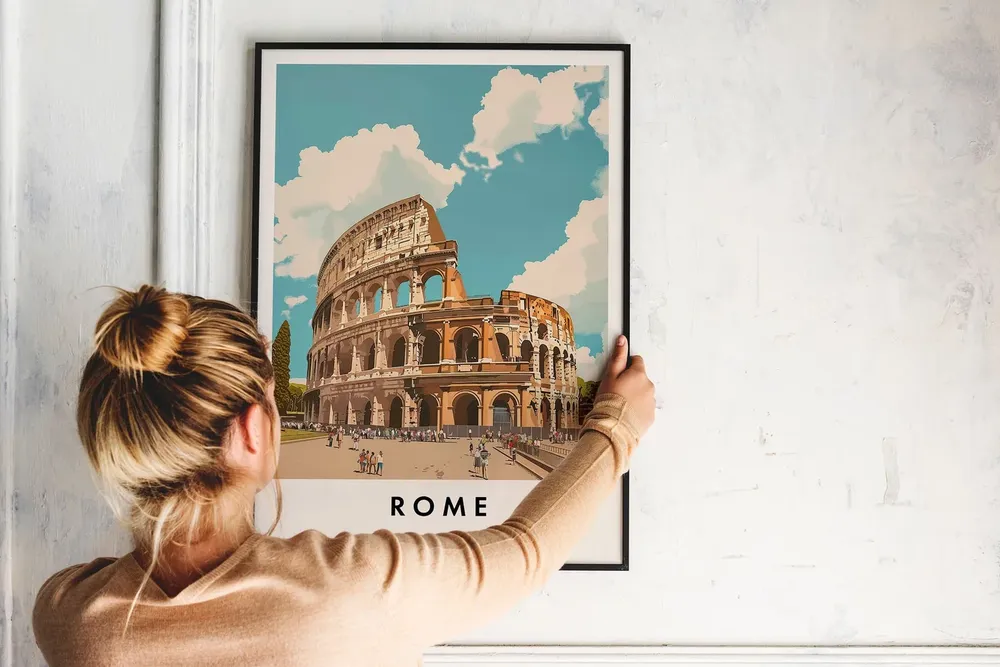 Rome Travel Poster, Italy City Wall Art - Image 2