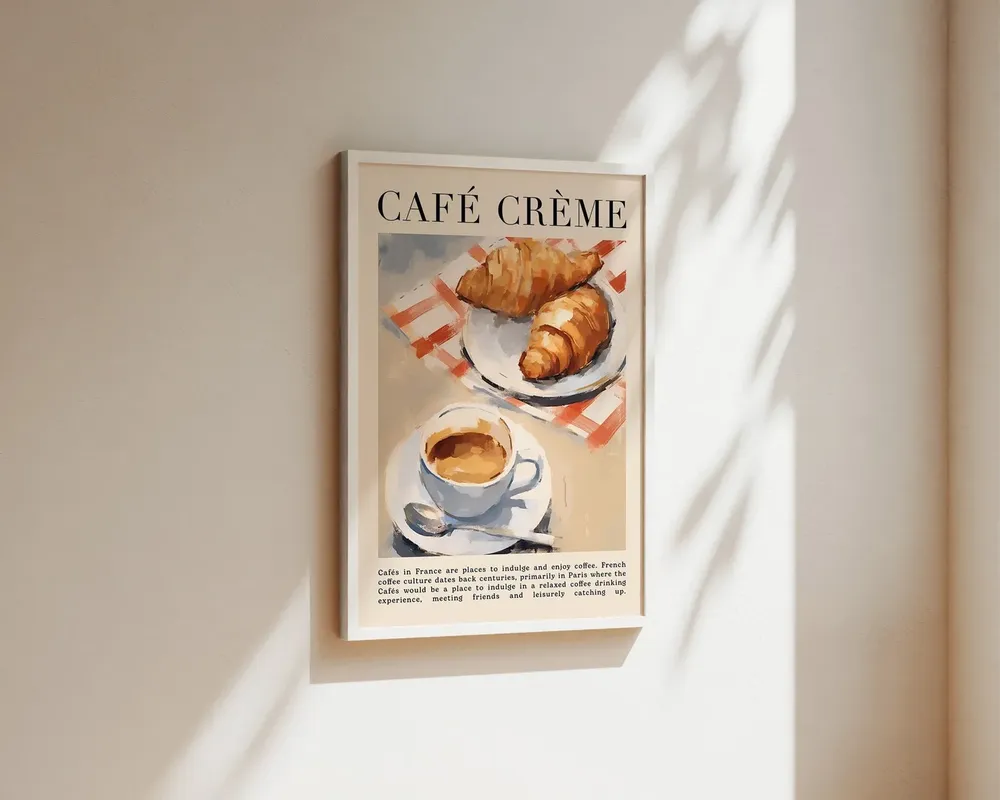 Coffee Print, French Kitchen Wall Art Poster Gift - Image 2