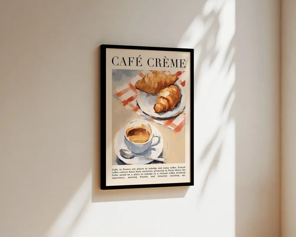 Coffee Print, French Kitchen Wall Art Poster Gift - Image 3