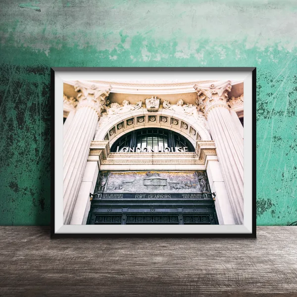 London House Fort Dearborn Chicago Wall Art Print