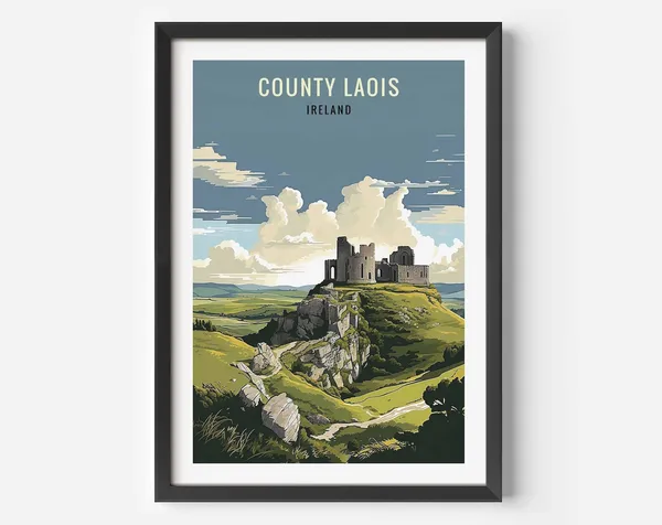 Rock Of Dunamase, County Laois Travel Poster Print