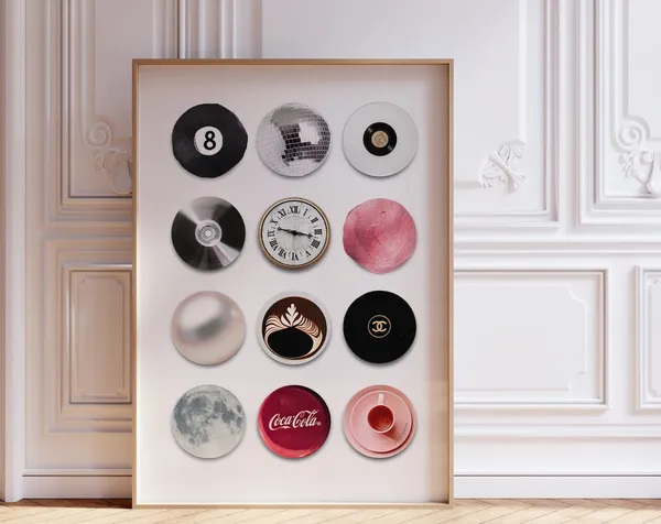 Vintage Retro 8 Ball Fashion Art Print