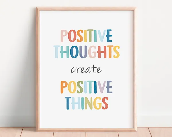 Mental Health Daily Affirmation Poster Print