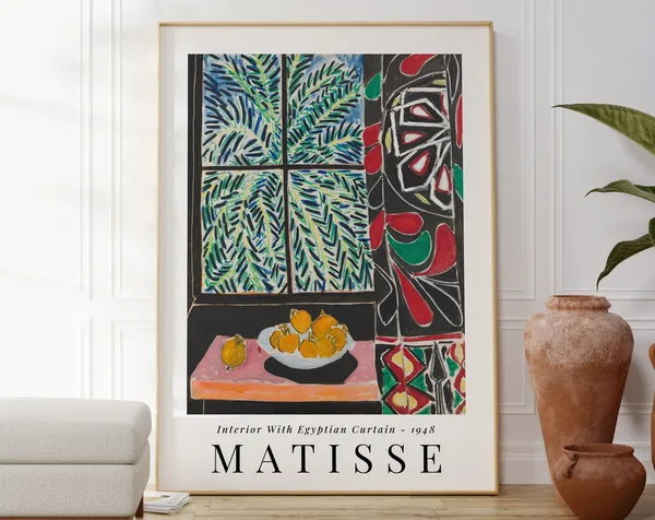 Matisse-Inspired Abstract Art Print, Modern Decor