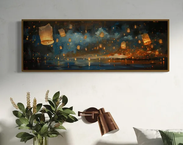 Van Gogh-Inspired Starry Night Lantern Art Print