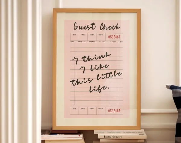 I Think I Like This Little Life Quote Art Print