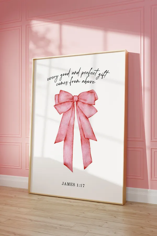 Every Good And Is From Above Bible Verse Art Print