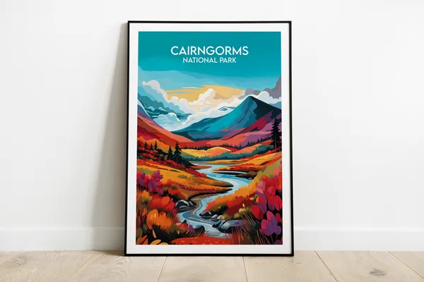 Cairngorms National Park Travel Poster, Custom Personalized