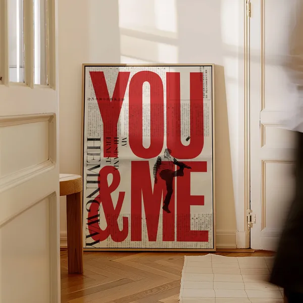 New York Times 70s Retro Typography Love Poster