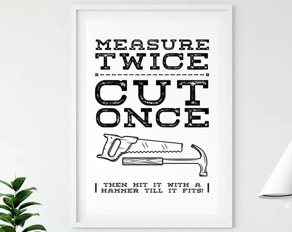 Handyman Husband Gift, Construction Site Sign Poster