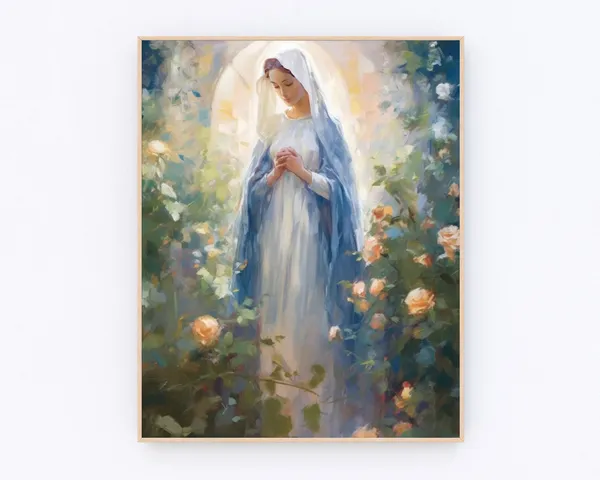 Mary Knows The Way Poster Catholic Gifts Art Print