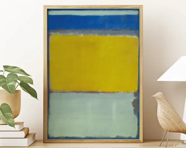 Mark Rothko Yellow And Blue Wall Art Poster Print