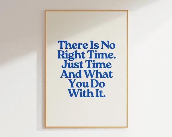 Inspirational Quote Poster, Aesthetic Room Decor