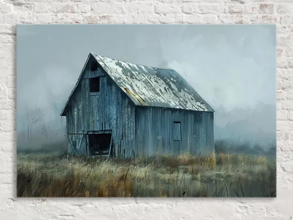 Rustic Farmhouse Barn Art Print, Farmhouse Wall Decor