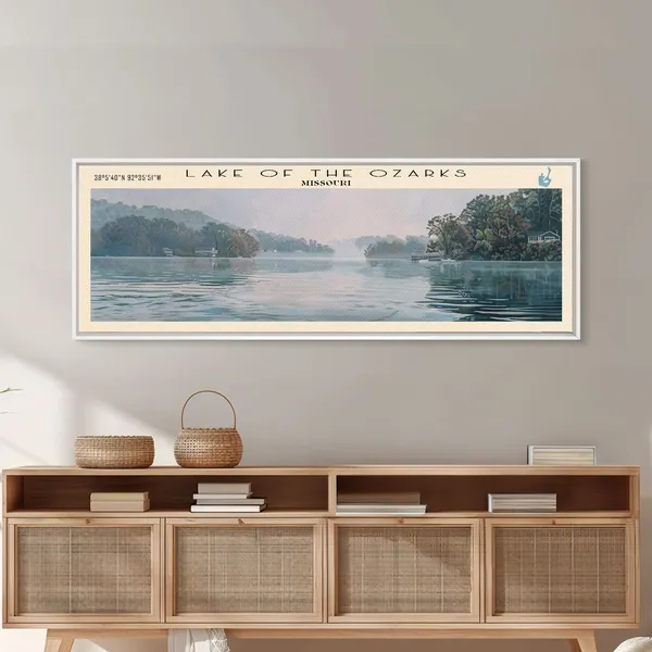 Lake of the Ozarks Missouri Travel Poster, Lake House Decor