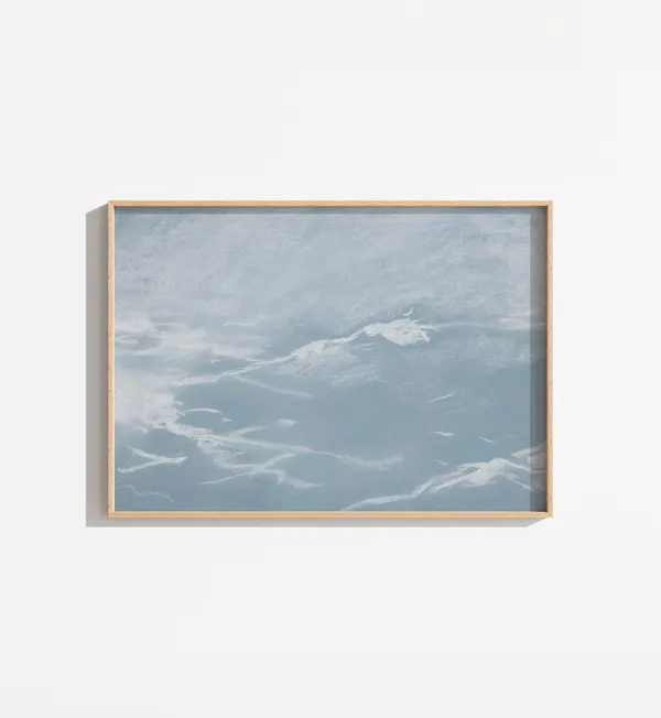 Vintage Blue Sky Painting, Art Print