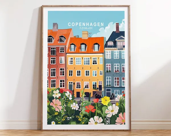 Copenhagen Denmark Wall Decor Poster Print