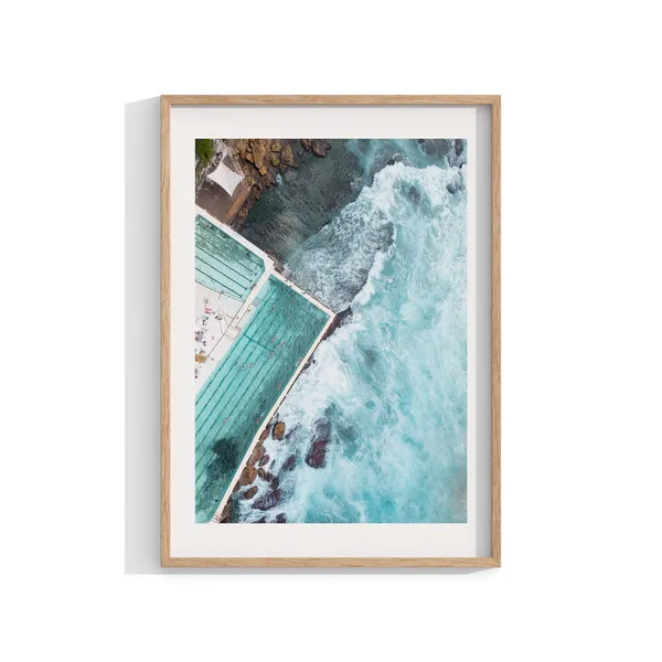 Bondi Beach Sydney Wall Art Print, Icebergs Pool