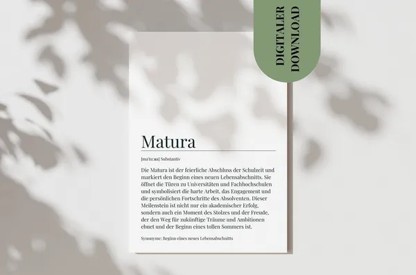 Matura Congratulations Card, 2024 Gift Poster