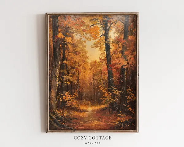 Autumn Forest - Vintage Style