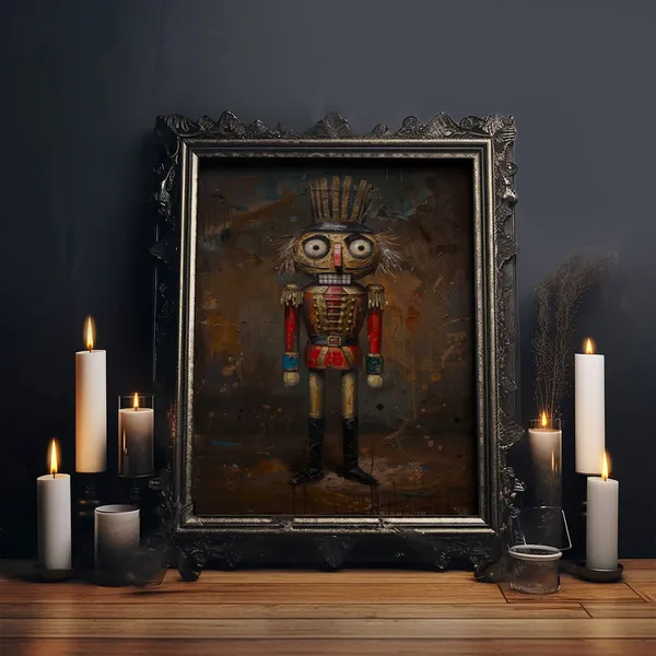 This Nutcracker Has Seen Some Things, Halloween Decor