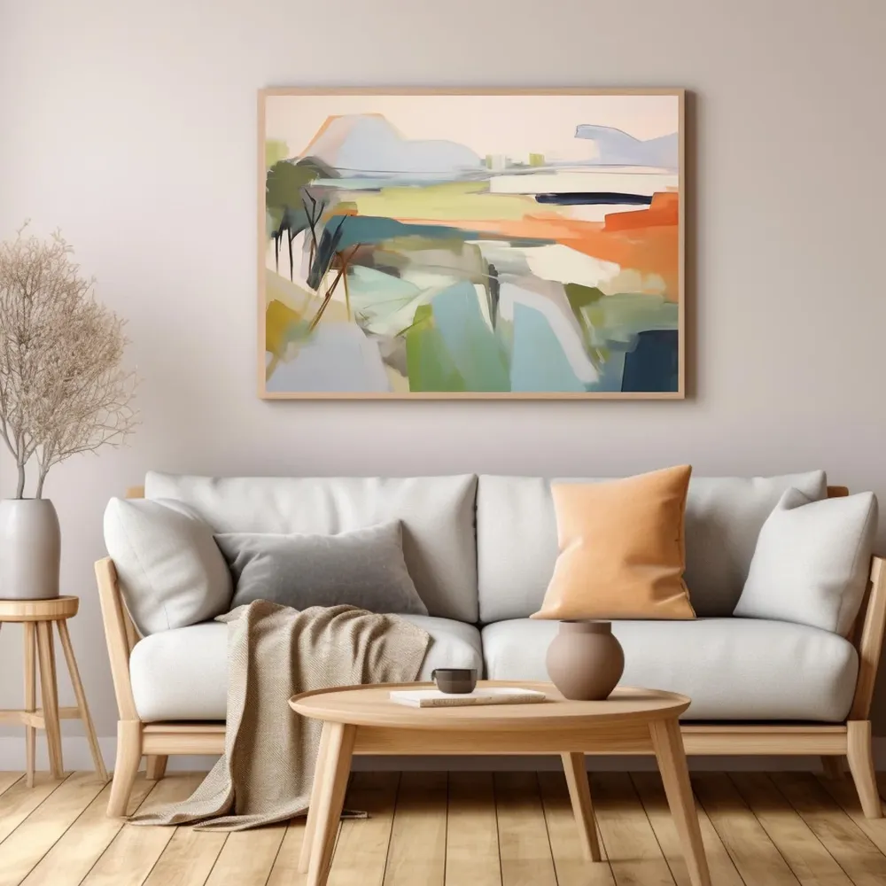 Abstract Landscape Painting, Modern Landscape Art Print - Image 4