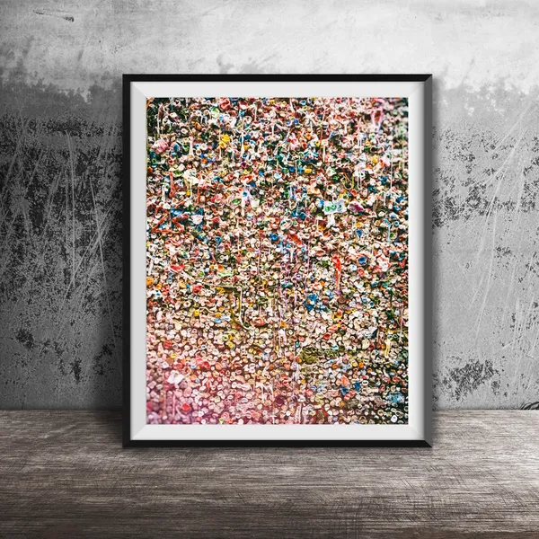 Seattle Gum Wall, Post Alley Travel Art Print
