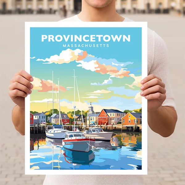 Provincetown Massachusetts Cape Cod Travel Poster