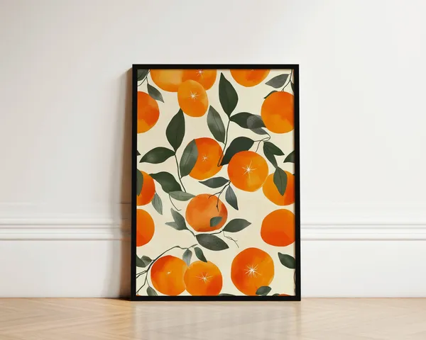 Mid Century Fruit Kitchen Art Print, Spain Print