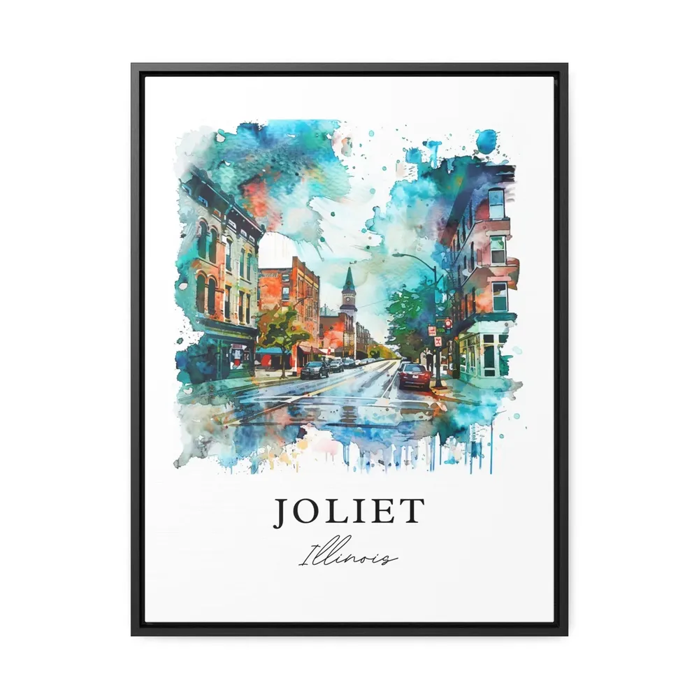Joliet Illinois Watercolor Travel Poster, Housewarming - Image 2