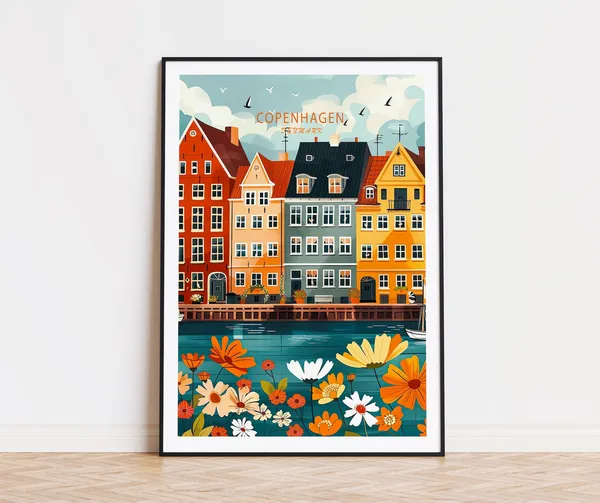 Copenhagen Denmark Wall Art Print