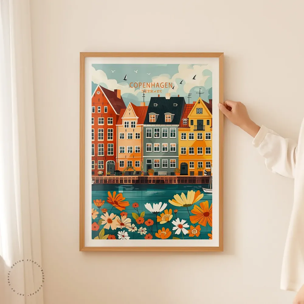 Copenhagen Denmark Wall Art Print - Image 2