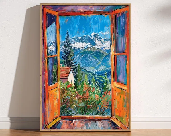 Open Window, Matisse-Inspired Fauvism Print
