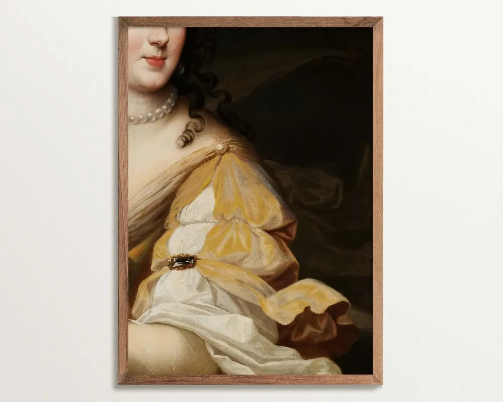 Victorian Moody Baroque-Inspired Wall Art Print