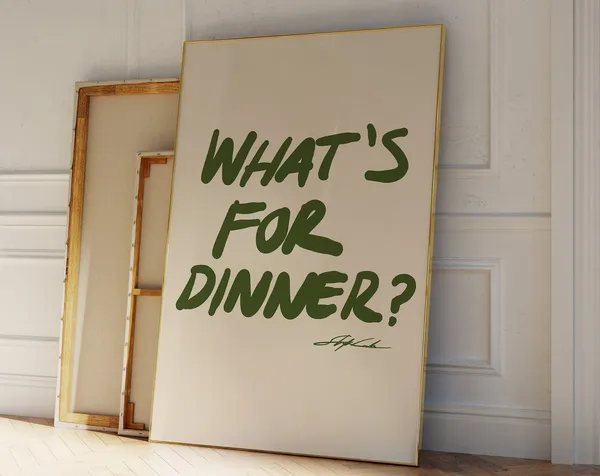 Whats For Dinner Mid-Century Kitchen Art Print