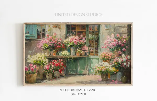 Frame TV Flowers Botanical Floral Art Print