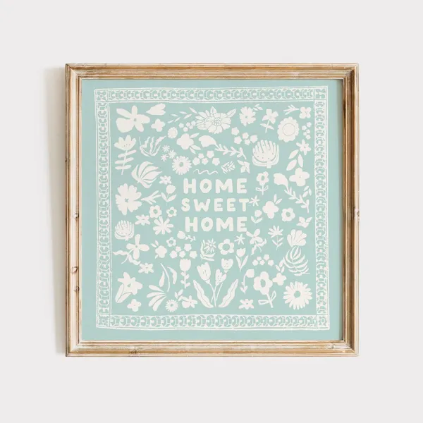 Home Sweet Home Minimalist Art Print, Cottage Kitchen Decor