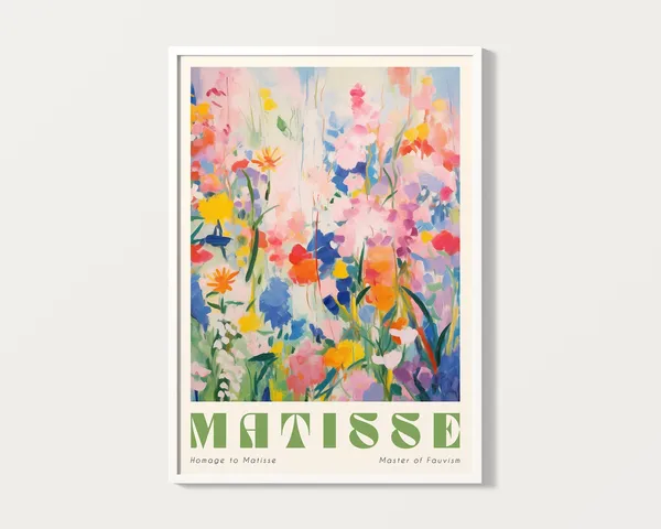 Matisse Botanical Art Print, Pastel Gallery Wall