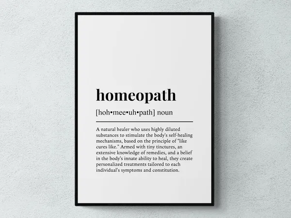 Homeopath Funny Definition Job Humor Wall Art Print
