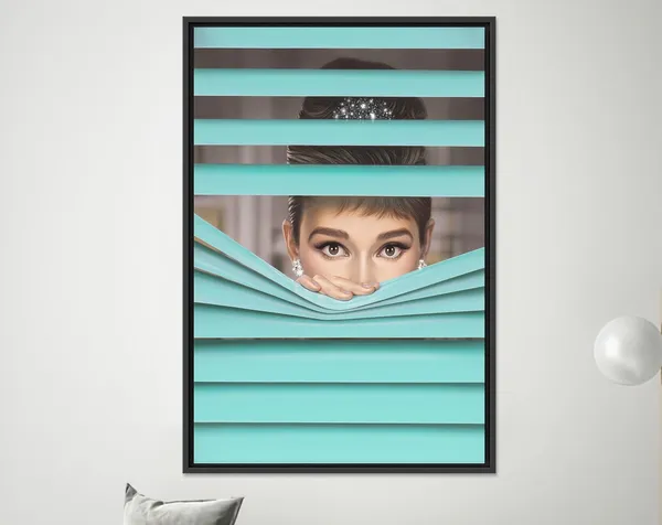 Audrey Hepburn Fashion Room Art Print