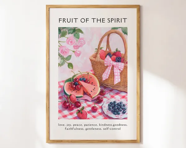 Fruit Of The Spirit Christian Wall Art Poster