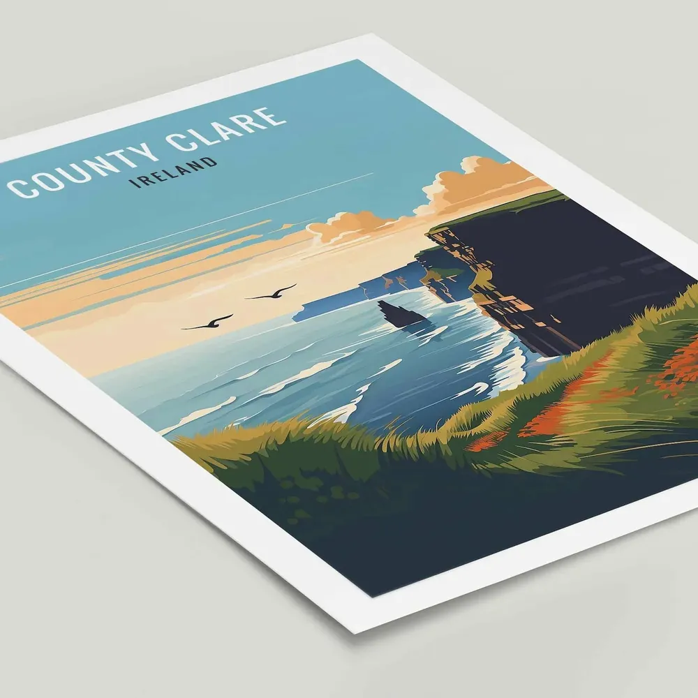 County Clare Cliffs Of Moher Travel Poster - Image 2