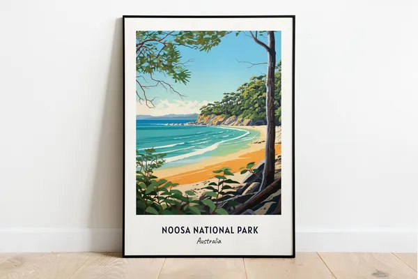 Noosa National Park Australia Travel Poster